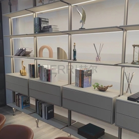 ALDD-BG04-立柱木皮收纳柜