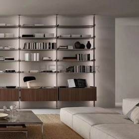 ALDD-BG05-立柱书柜-侧发光